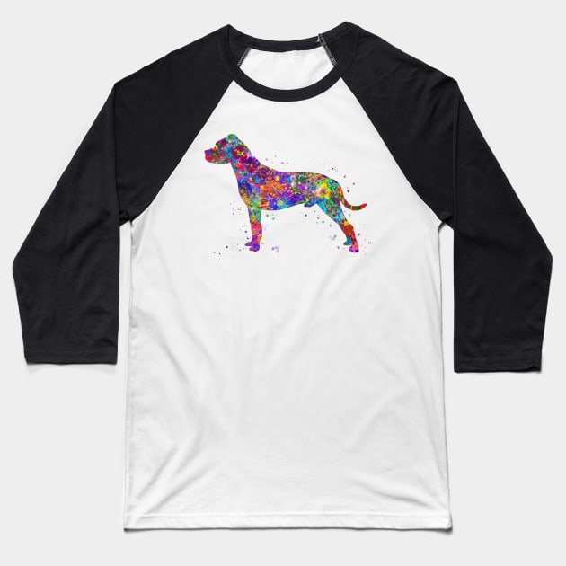 Dogo argentino dog Baseball T-Shirt by Yahya Art